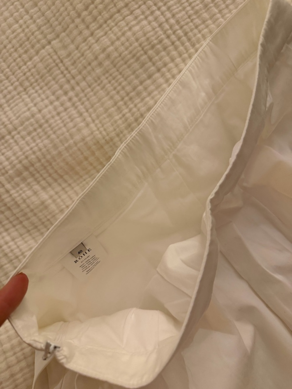 White Midi ROHE Skirt - Picture 8 of 8